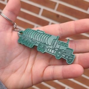 Semi Truck Keychain